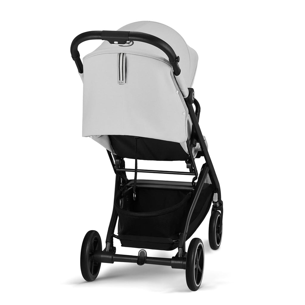 Cybex Gold Kinderwagen Beezy mit One-Pull Harness, Ab Geburt bis ca. 4 Jahre (max. 22 kg), Kompakt und ergonomisch, Almond Beige (Beige mit schwarzem Rahmen)