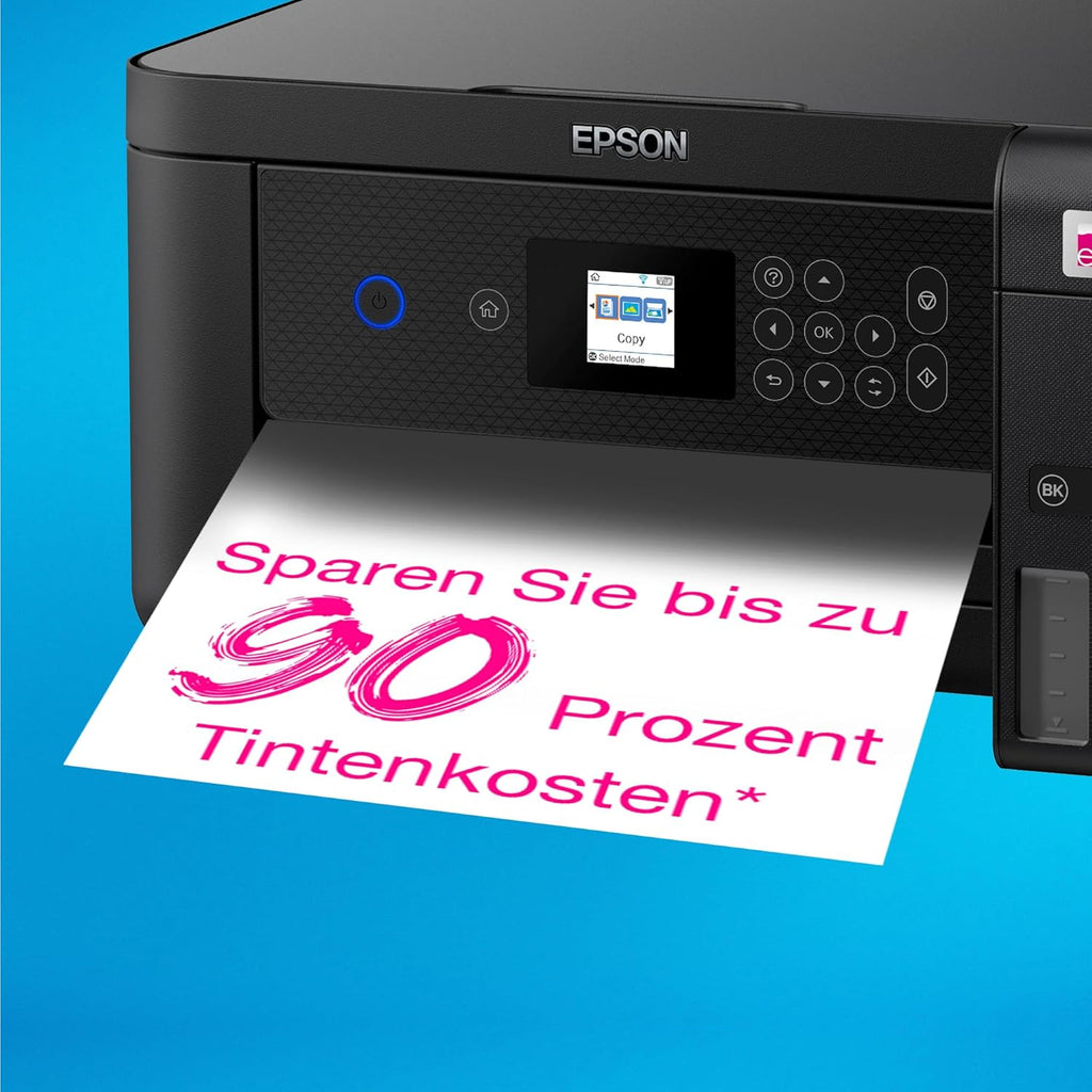Epson EcoTank ET-2870 A4-Multifunktions-Wi-Fi-Tintentankdrucker, mit einem im Lieferumfang enthaltenen Vorrat an Tinten bis zu 3 Jahren