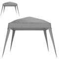 Outsunny Ersatzdach 3x3 m Hellgrau für Pavillon
