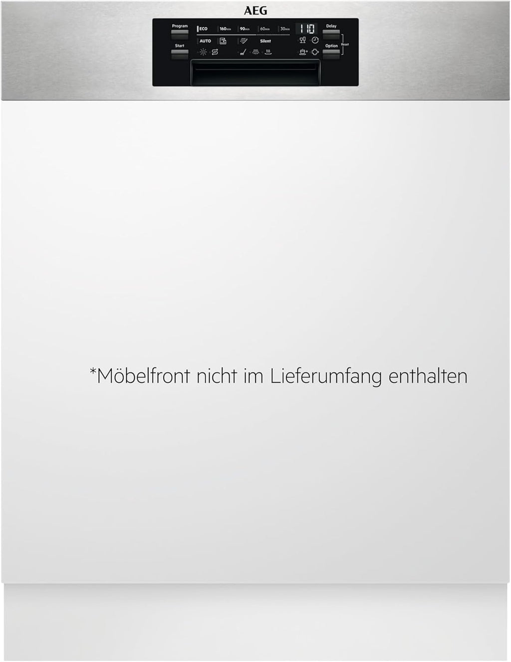 AEG Vollintegrierter Geschirrspüler 60cm, Spülmaschine Serie 7000: mit Glasschutz, Energieklasse A, Besteckschublade, personalisierte Zeit-Steuerung, leise 41dB, ComfortRails, Wasserstopp, FSE7676AP