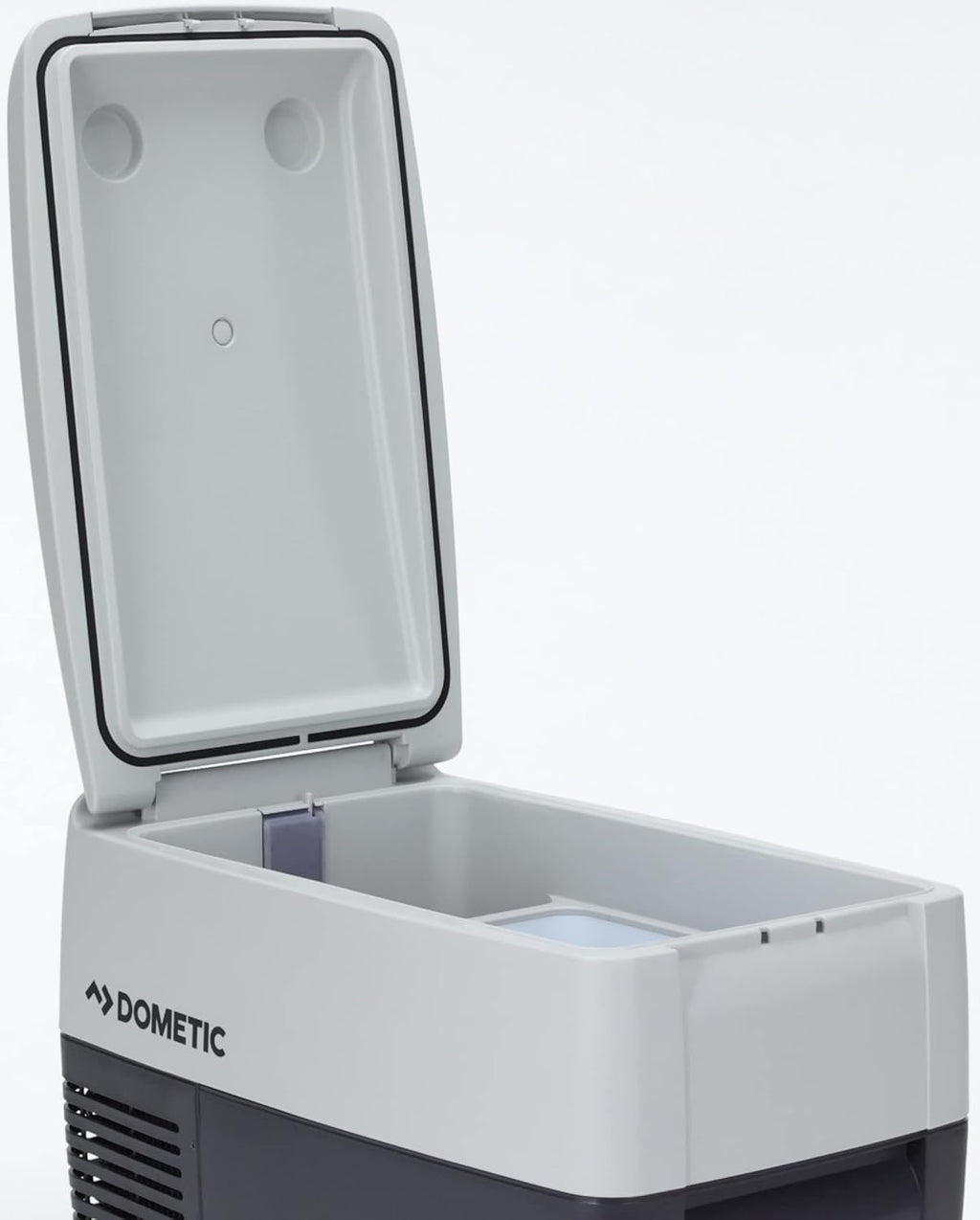 DOMETIC CoolFreeze CDF 36, tragbare elektrische Kompressor-Kühlbox/Gefrierbox, 31 Liter, 12/24 V für Auto, LKW oder Boot mit Batteriewächter, Grau