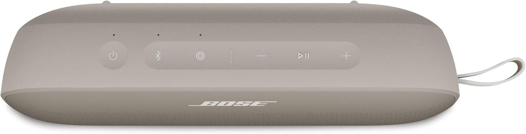 Bose SoundLink Flex Tragbarer Bluetooth-Lautsprecher (2. Gen.), Tragbarer Außen-Lautsprecher mit naturgetreuem Klang, bis zu 12 Stunden Akkulaufzeit, staubdicht und wasserdicht, Schwarz