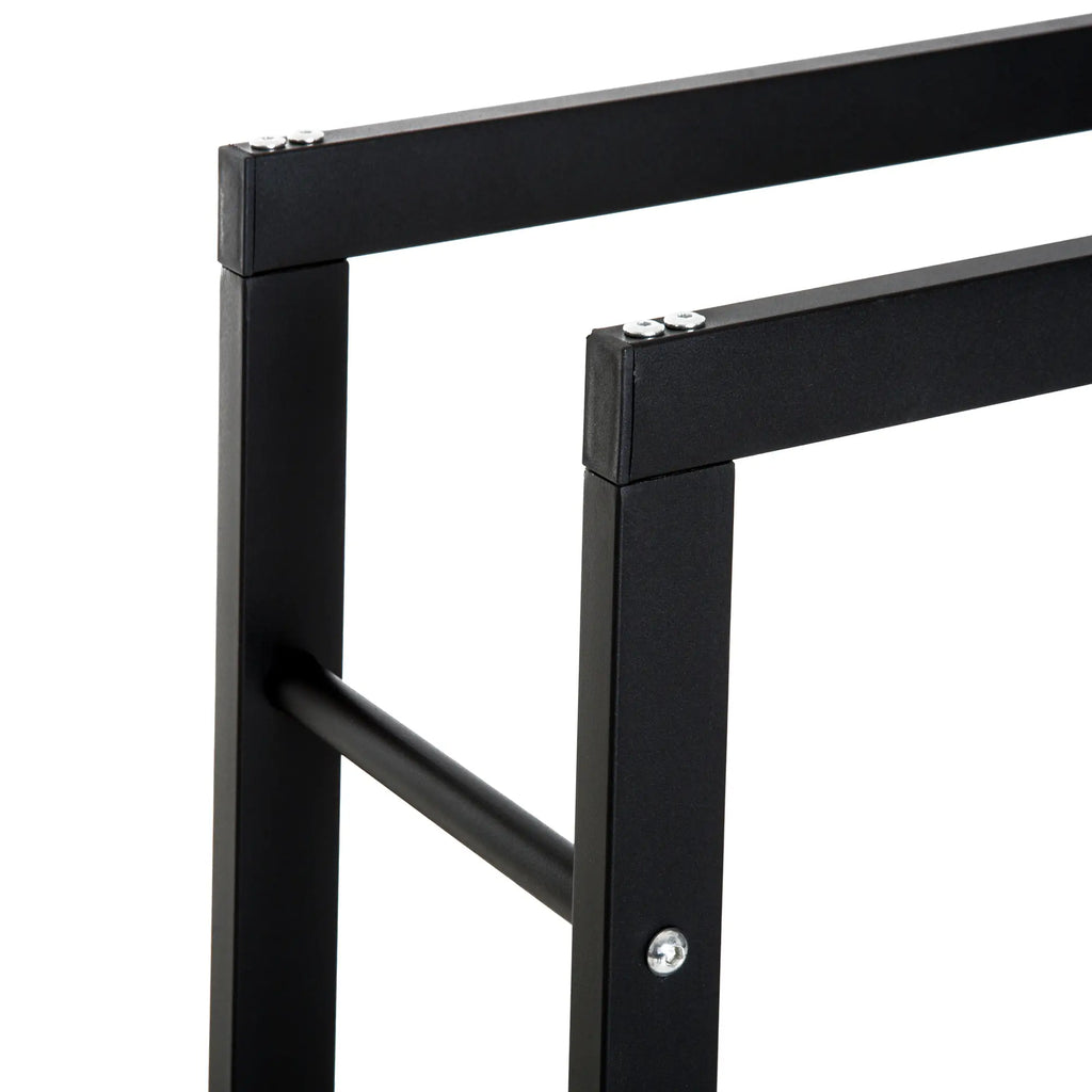 HOMCOM Kaminholzständer Kaminholzregal elegantes Design großer Stauraum