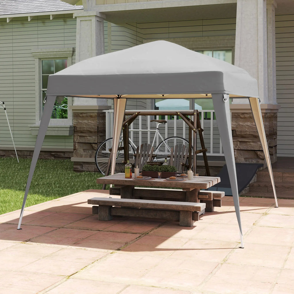 Outsunny Ersatzdach 3x3 m Hellgrau für Pavillon