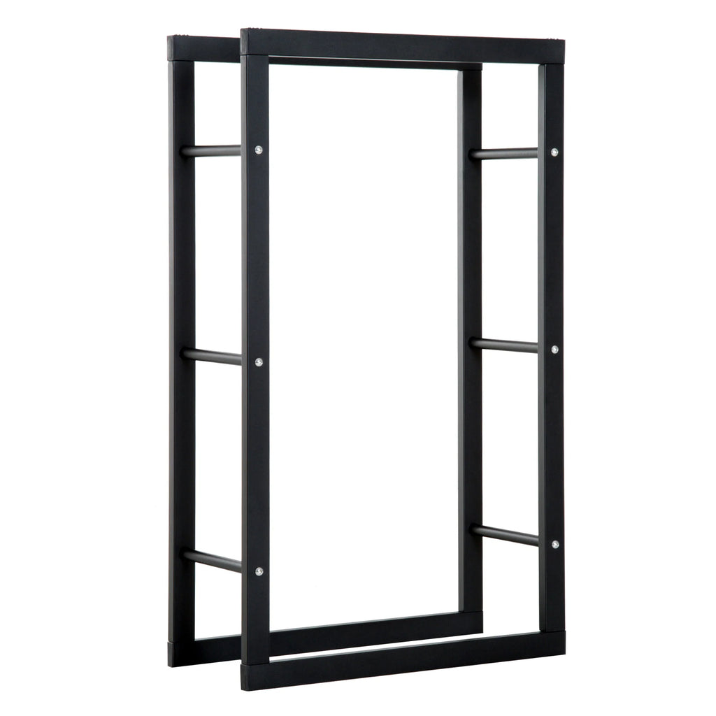 HOMCOM Kaminholzständer Kaminholzregal elegantes Design großer Stauraum