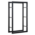 HOMCOM Kaminholzständer Kaminholzregal elegantes Design großer Stauraum