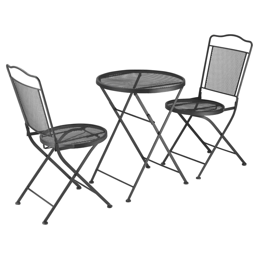 Outsunny Gartenmöbelset 3-teilig faltbar Balkonset Outdoor