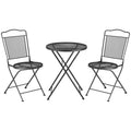 Outsunny Gartenmöbelset 3-teilig faltbar Balkonset Outdoor