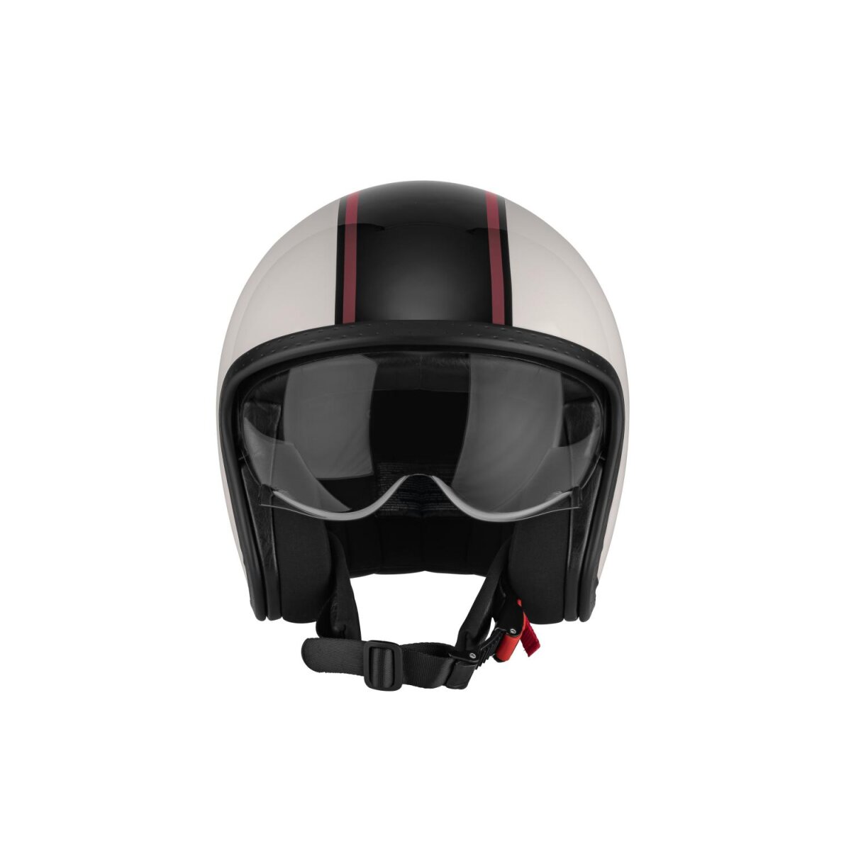 ULTIMATE SPEED® Jethelm, inkl. Helmbeutel und Akustikpolster (creme/schwarz) - B-Ware sehr gut