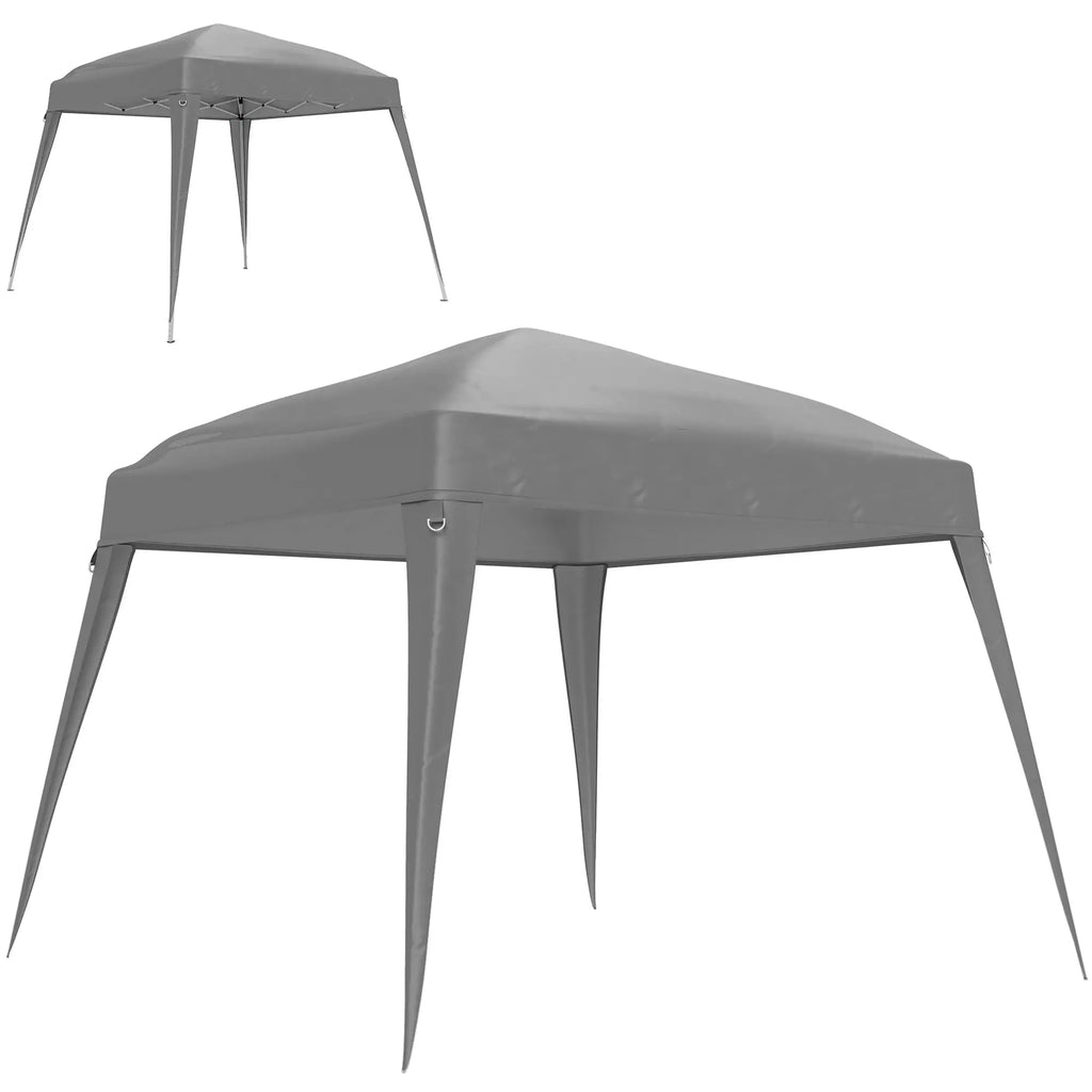 Outsunny Ersatzdach 3x3 m Hellgrau für Pavillon