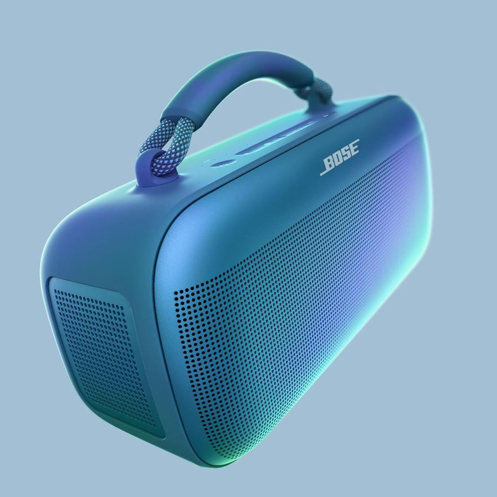 Bose Tragbarer SoundLink Max Lautsprecher, großer, wasserdichter Bluetooth-Lautsprecher, bis zu 20 Stunden Akkulaufzeit, USB-C, integrierter 3,5 mm AUX-Eingang, Schwarz