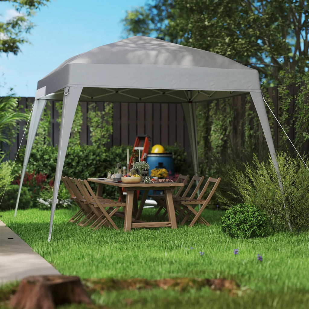Outsunny Ersatzdach 3x3 m Hellgrau für Pavillon