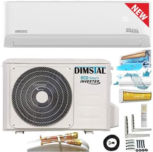 12000 BTU 3,6 kW QuickConnect ULTRA Split Klimaanlage + Heizung ECO Smart WiFi-Ready/Super Ioniser/Self-Clean/Follow Me komplett Set leise inkl. 4m QuickConnect Leitungen