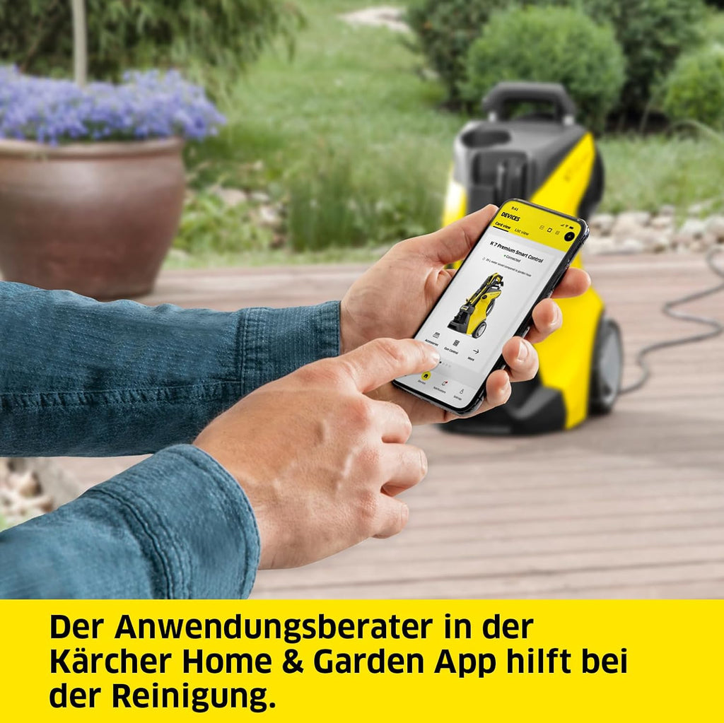 Kärcher Hochdruckreiniger K 4 Power Control Flex Home, Druck: max. 130 bar, Fördermenge: 420 l/h, Fläche: 30 m²/h, Wasserfilter, Gewicht: 11,5 kg, Hochdruckpistole, Dreckfräser, Strahlrohr, Home Kit