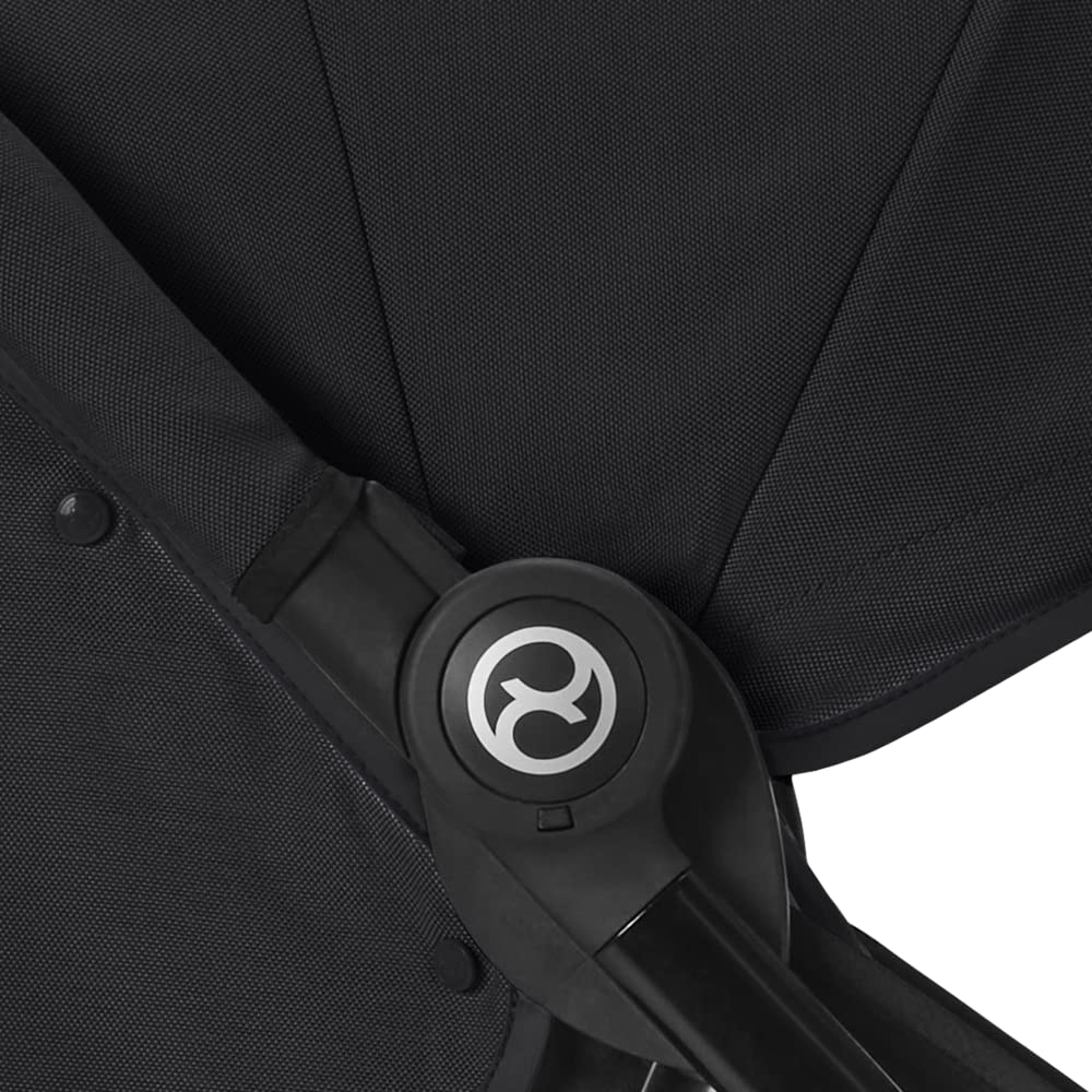 Cybex Gold Kinderwagen Beezy mit One-Pull Harness, Ab Geburt bis ca. 4 Jahre (max. 22 kg), Kompakt und ergonomisch, Almond Beige (Beige mit schwarzem Rahmen)