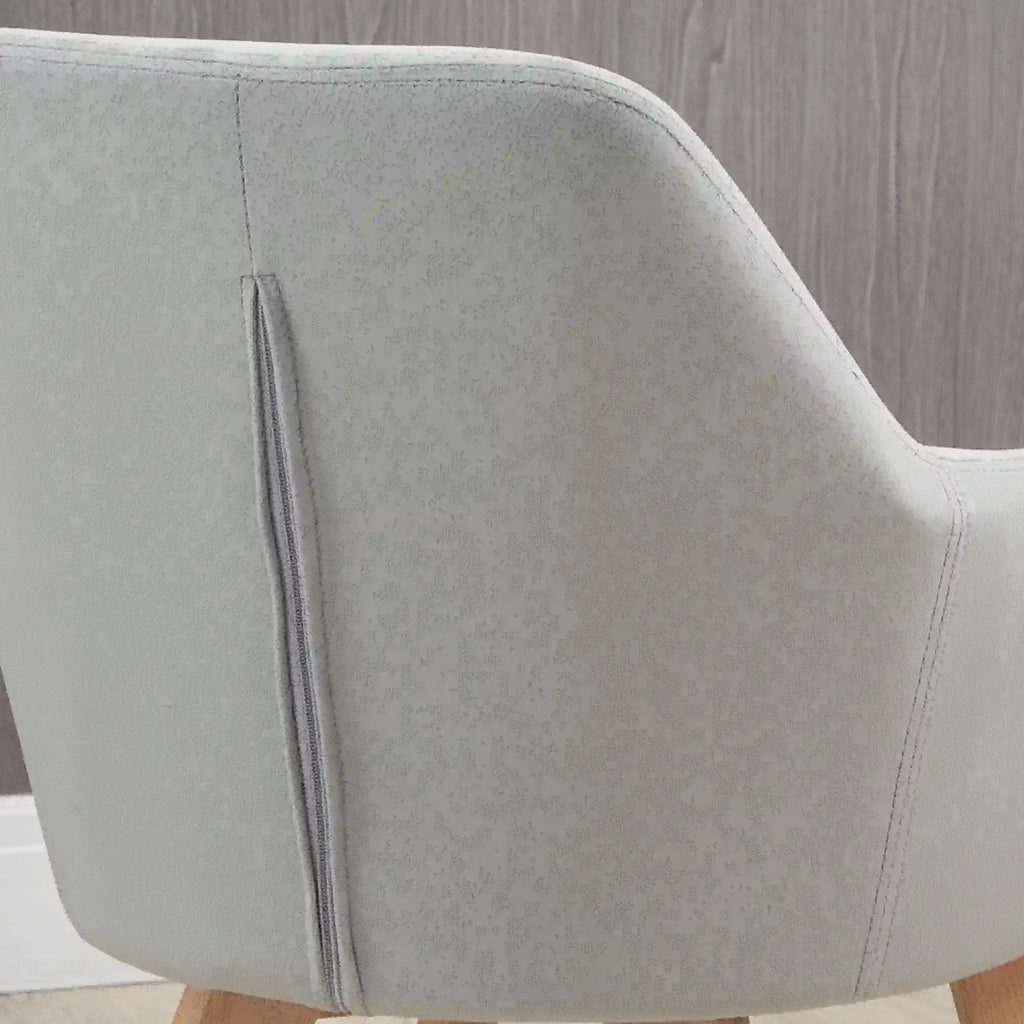 HOMCOM Esszimmerstühle 2er-Set mit Armlehne ergonomisch Samt Grau