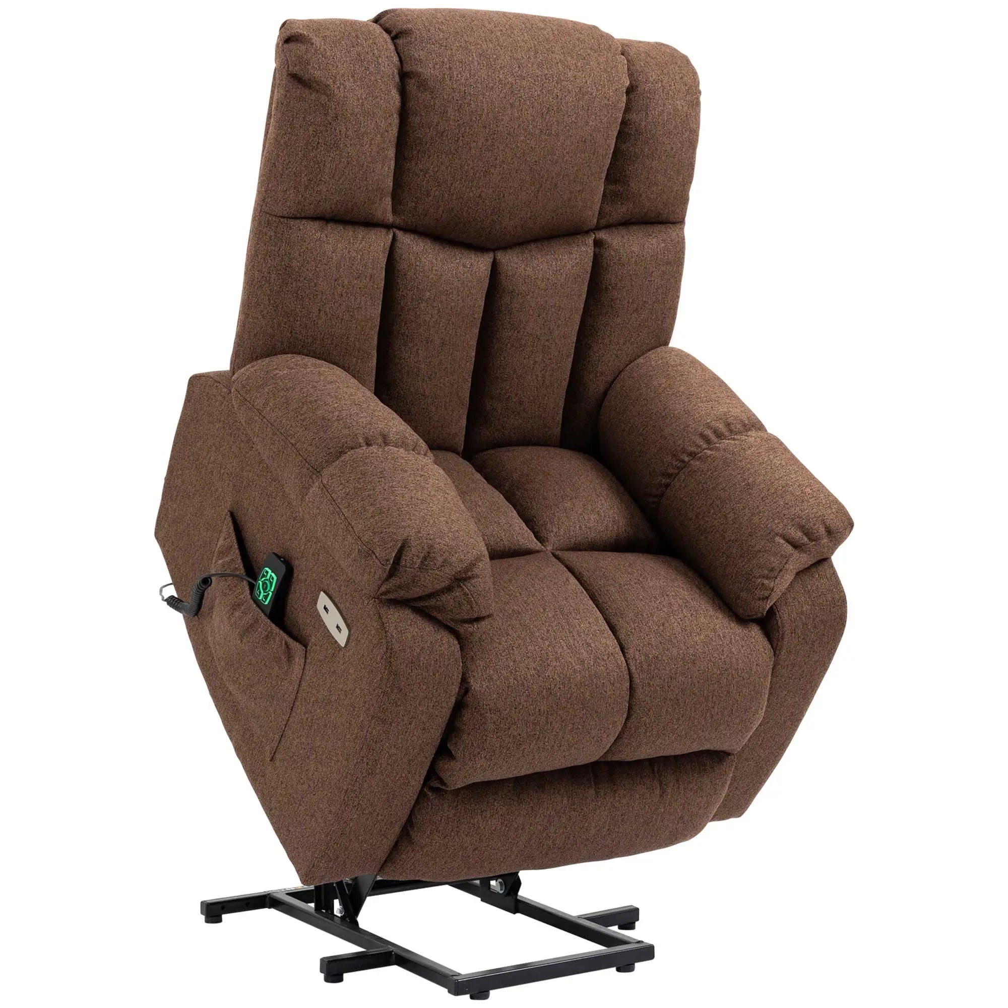 HOMCOM Aufstehsessel Relaxsessel elektrisch Liegefunktion USB
