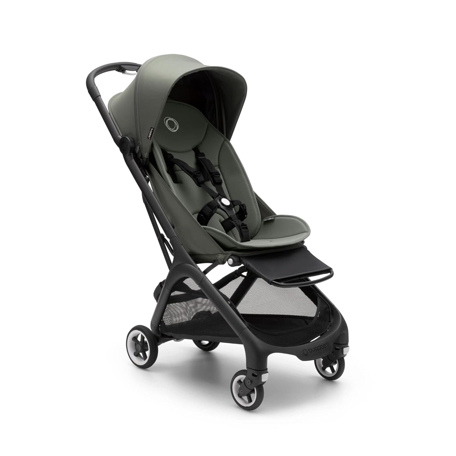 Bugaboo Butterfly ultrakompakter Reise-Kinderwagen, klein & leicht, einhändig faltbar und einfach zu lenken, ergonomischer City-Buggy für Babys ab 6 Monaten, mit viel Stauraum, Stormy Blue