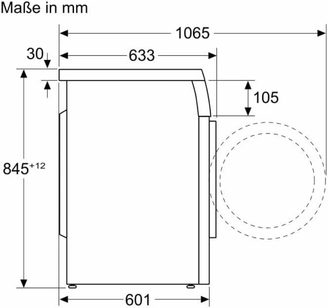 Bosch WUU28TA8 Serie 6 Waschmaschine, 8 kg, 1400 UpM, ActiveWater Plus maximale Energie- und Wasserersparnis, AquaStop Schutz gegen Wasserschäden, EcoSilence Drive leiser und effizienter Motor