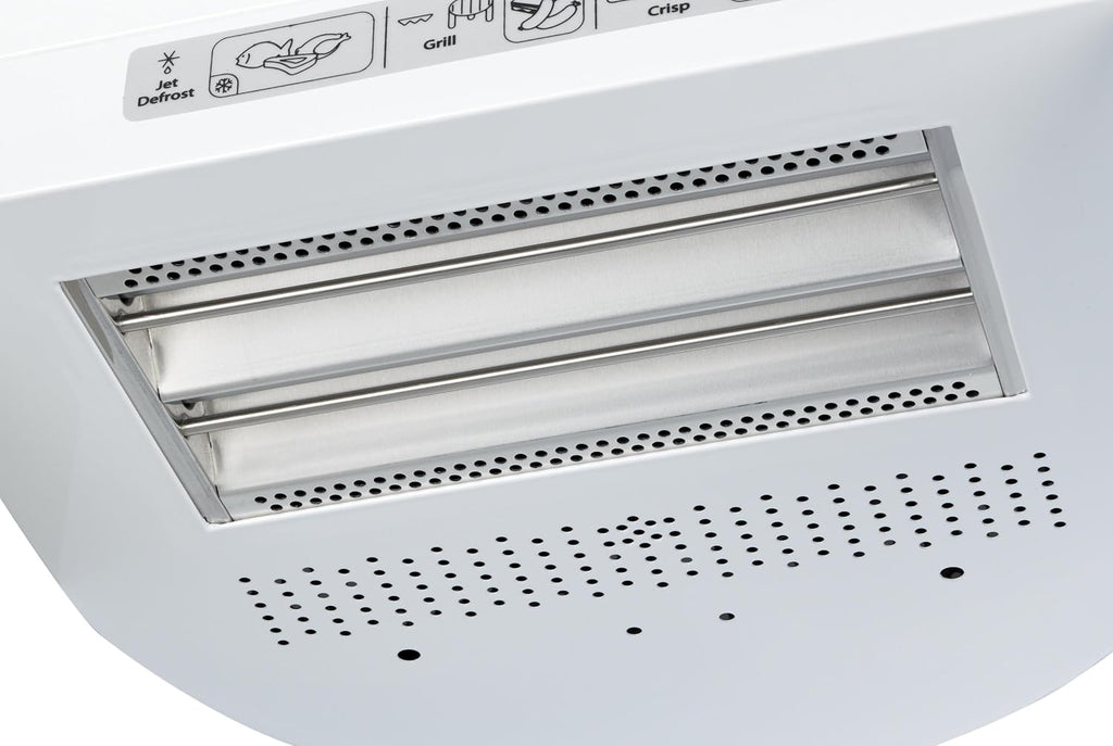 Whirlpool MAX 38 SL Kombination Grill und Mikrowelle / 700 W / 13 L Garraum / Crisp Funktion / Super-Kompakt Design besonders platzsparend in Ecken / Grill / Schnellauftau-Funktion, Silber