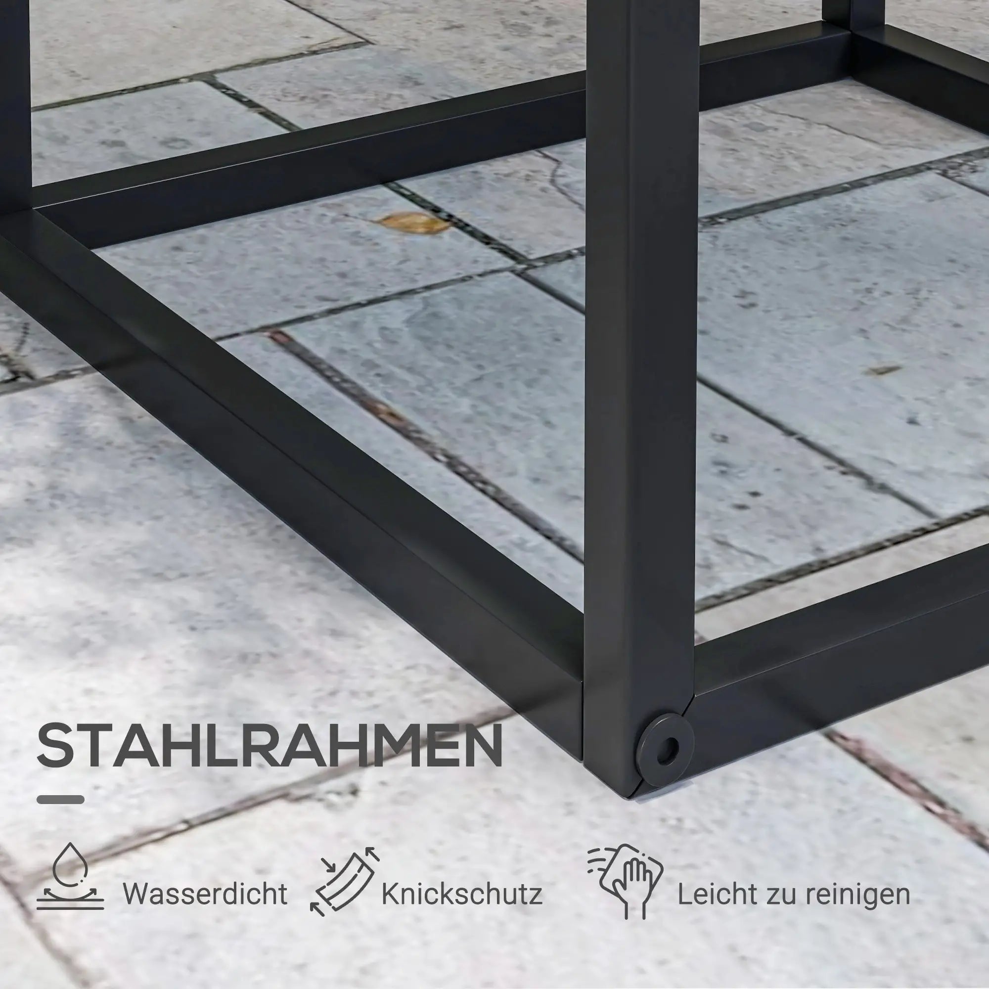 Outsunny Blumenständer 2er-Set stapelbar vielseitig Pflanzenständer