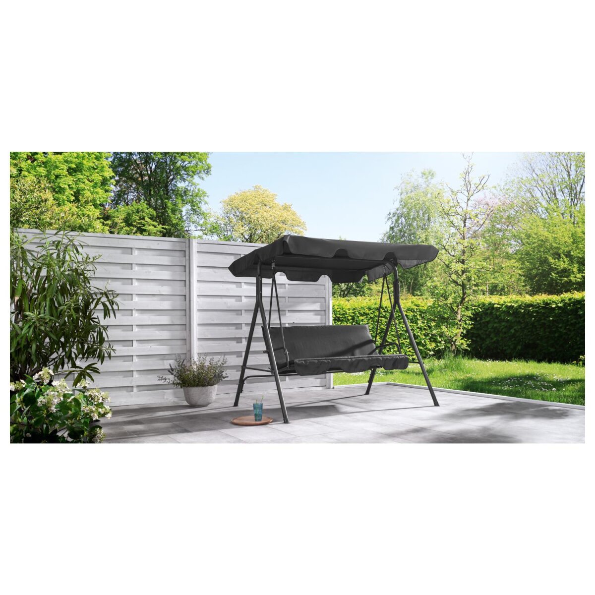 LIVARNO home Hollywoodschaukel 2-Sitzer mit bequemer Polsterung - B-Ware sehr gut