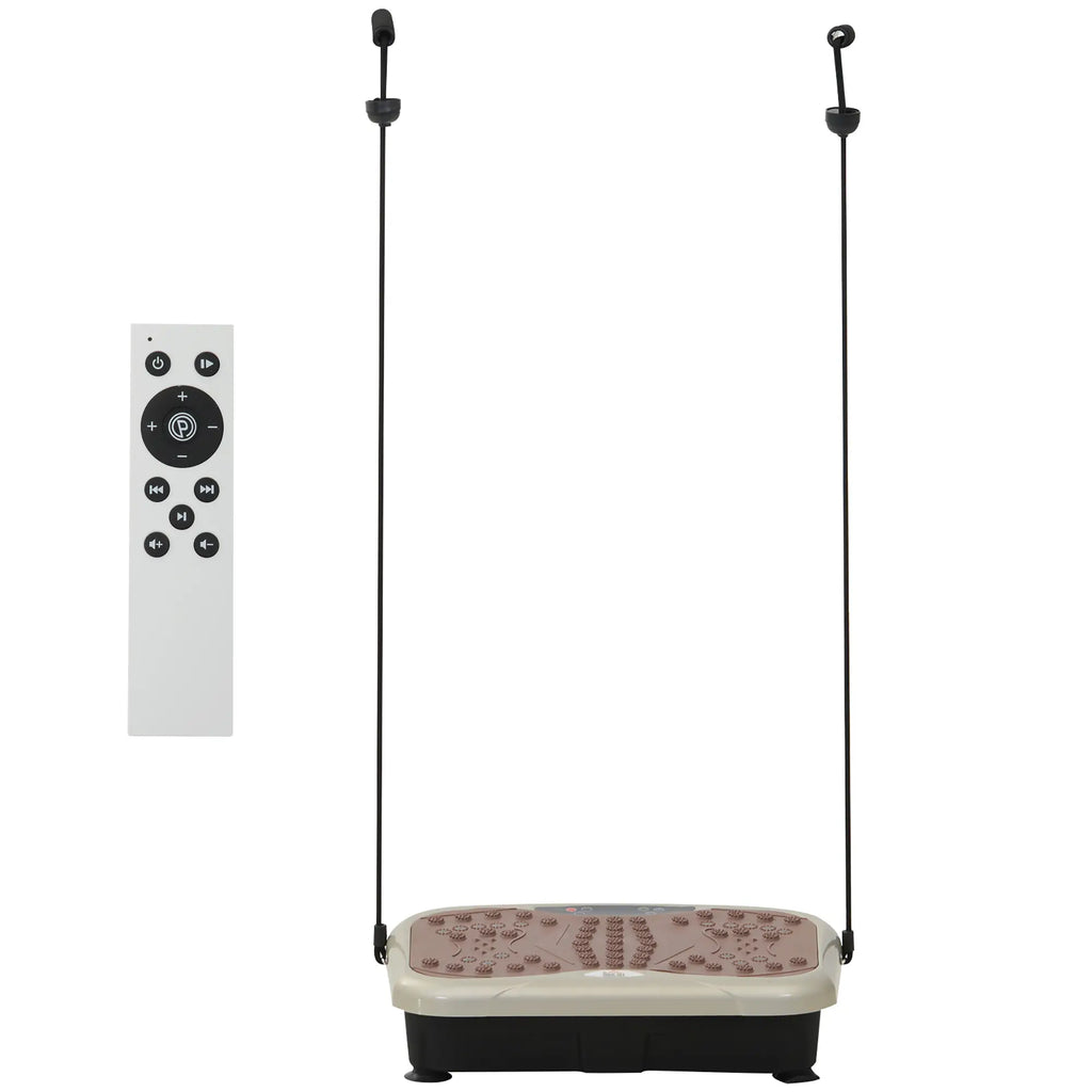 HOMCOM Vibrationsplatte Fitnessgerät 99 Stufen Musikfunktion