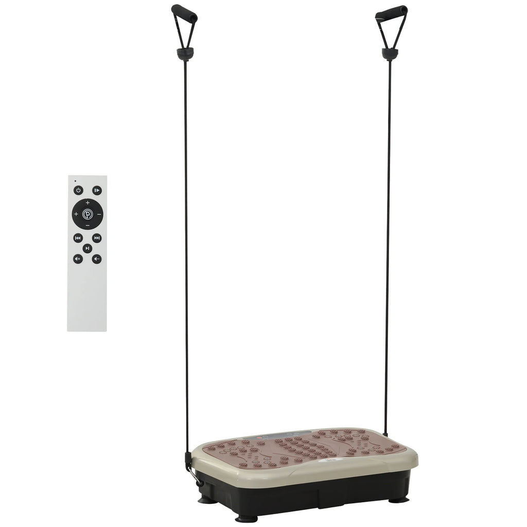 HOMCOM Vibrationsplatte Fitnessgerät 99 Stufen Musikfunktion